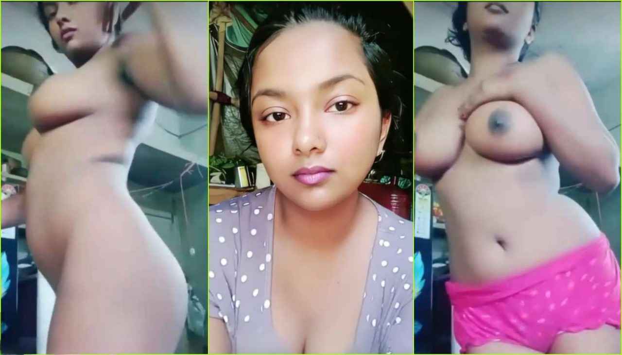 Sexy Indian Babe Strips Nightie and Panty Fully Nude on Tango Live Show