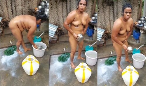 Desi Telugu Bhabhi Bathing Cpature