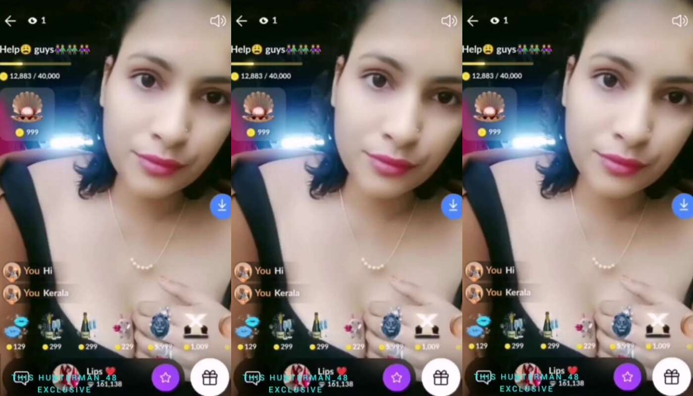 Tango Girl Lips Showing Boobs on 121 Tango Live with Face