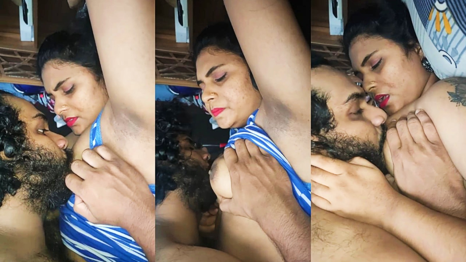 Desi mallu Cpl Romance and Boobs Sucking