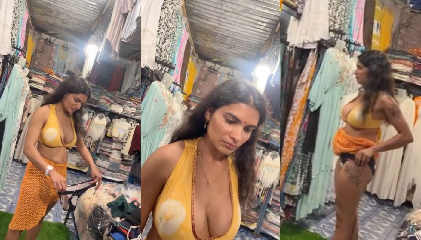 Mallu BBW Model Resmi Nair Outdoor Shopping Dare Nue App Content