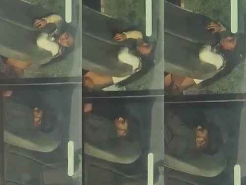 Horny Bande ne apne bandi ko bus main choda