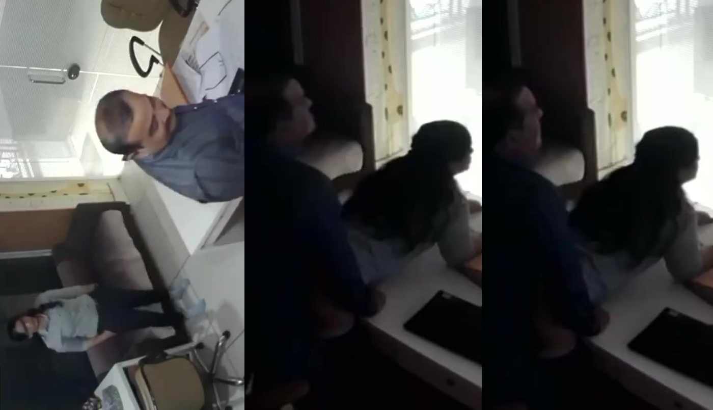 Desi uncle and secretry office fucking CCTV